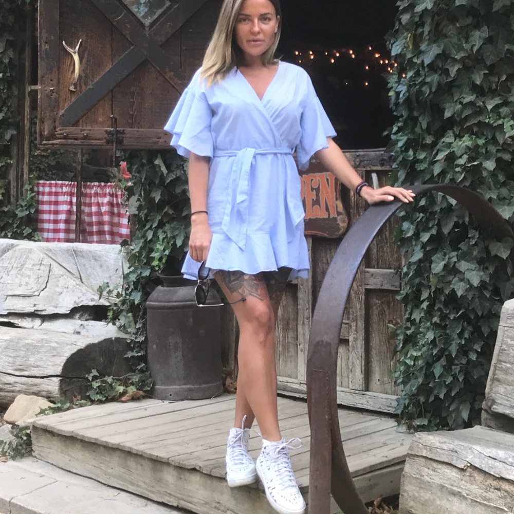 Blue angel dress